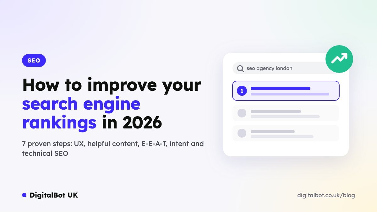 How to improve your search engine rankings in 2026 - website ranking first in Google search results